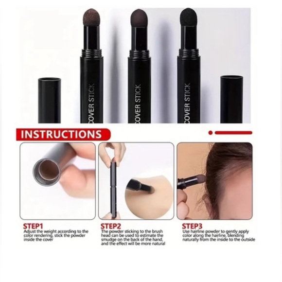 NWT GRAY HAIR COVER UP SHADOW HAIRLINE CONCEALER COVER STICK PEN - Picture 11 of 13